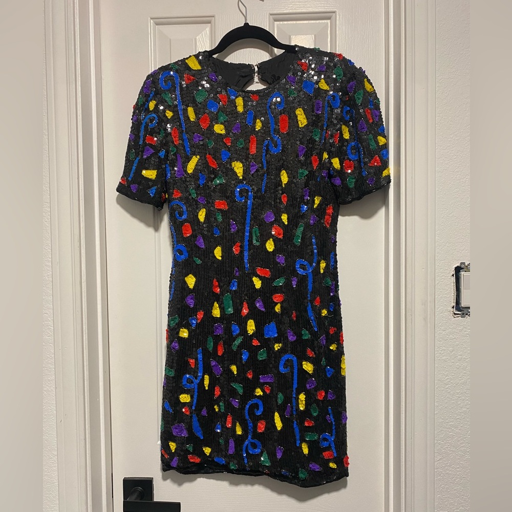 Vintage 1980’s sequin party dress in excellent condition size S